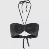 Metalik bandeau bikini üstü Metalik bandeau bikini üstü
