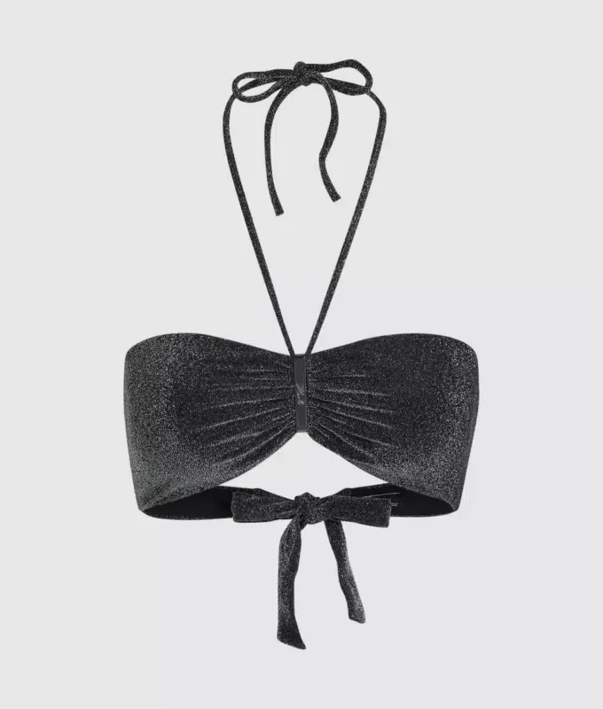 Metalik bandeau bikini üstü Metalik bandeau bikini üstü