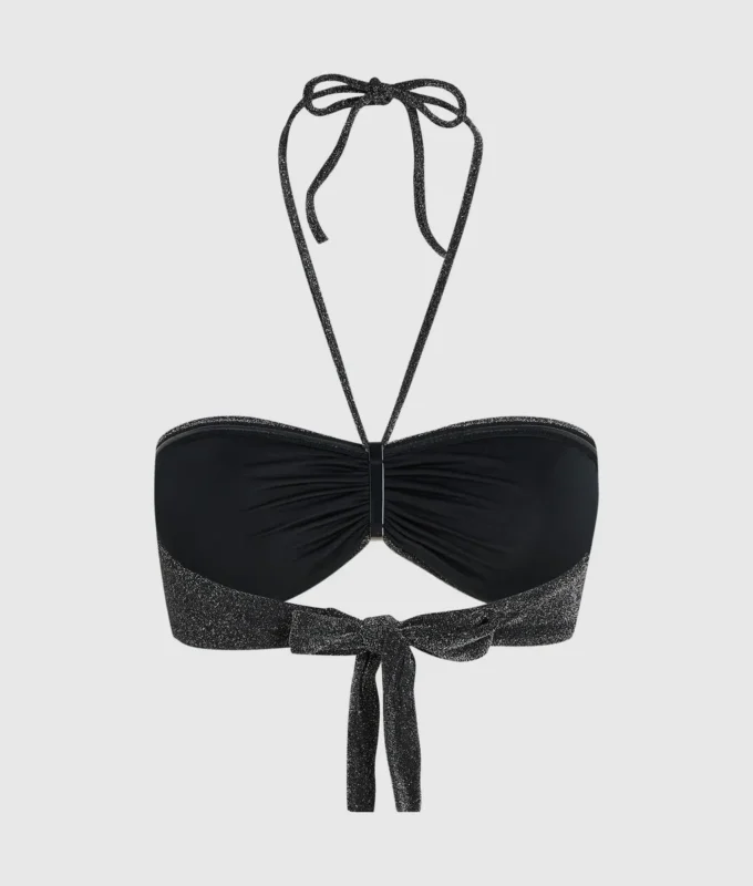 Metalik bandeau bikini üstü Metalik bandeau bikini üstü