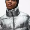 Metalik puffer ceket Metalik puffer ceket