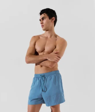 METALİK LOGOLU KISA BOY BOARDSHORTS METALİK LOGOLU KISA BOY BOARDSHORTS