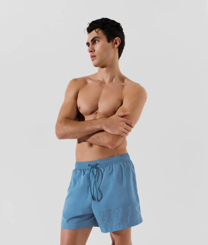 METALİK LOGOLU KISA BOY BOARDSHORTS METALİK LOGOLU KISA BOY BOARDSHORTS