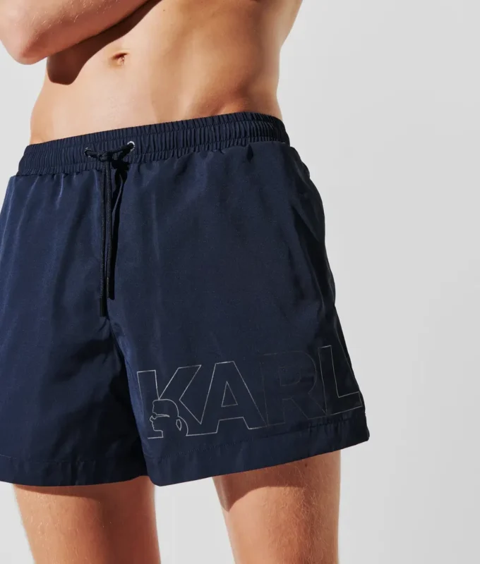 METALİK LOGOLU KISA BOY BOARDSHORTS METALİK LOGOLU KISA BOY BOARDSHORTS