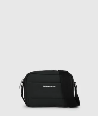 Minimalist logolu kamera çantası