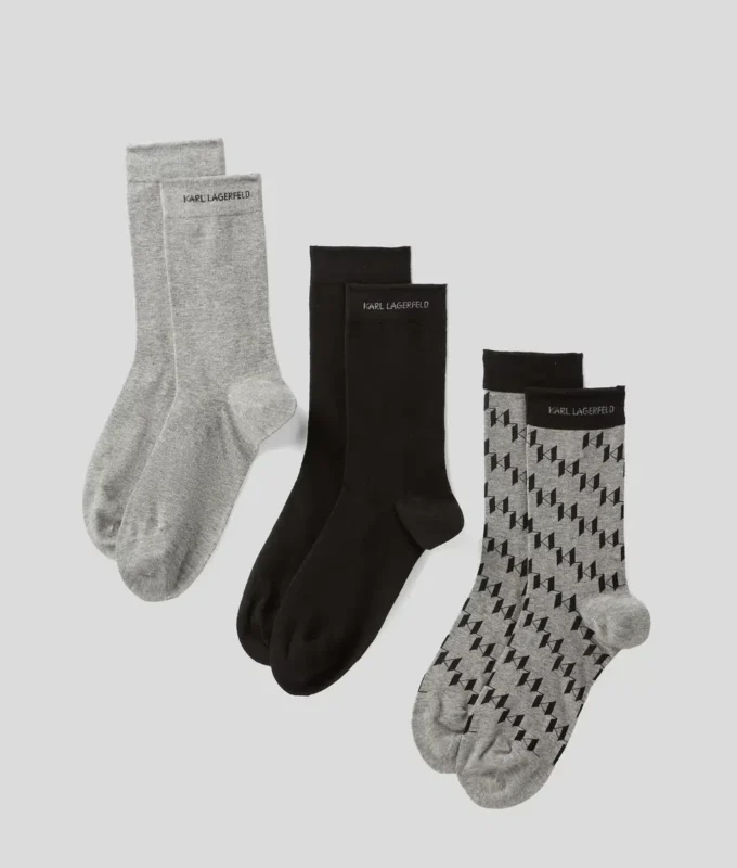 MONOGRAM ÇORAP – 3’LÜ PAKET MONOGRAM ÇORAP – 3’LÜ PAKET