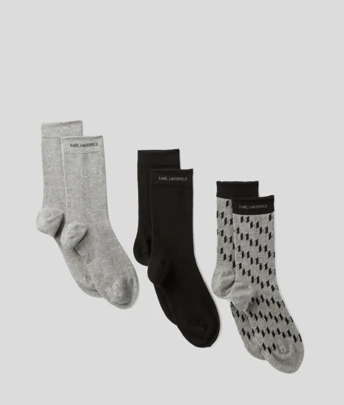 MONOGRAM ÇORAP – 3’LÜ PAKET MONOGRAM ÇORAP – 3’LÜ PAKET