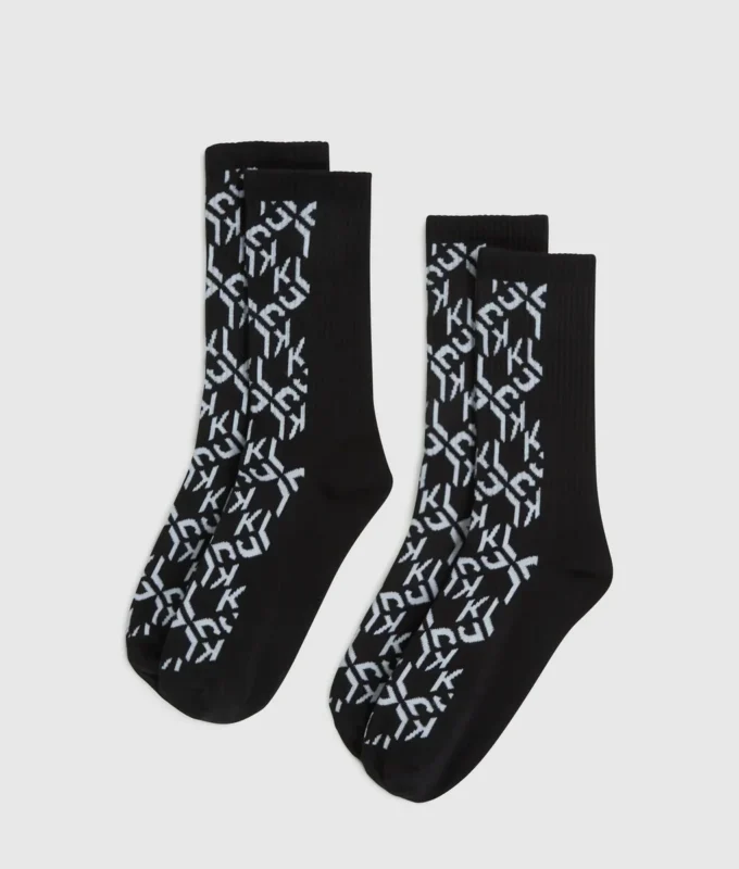 Monogram çoraplar – 2’li paket Monogram çoraplar – 2’li paket