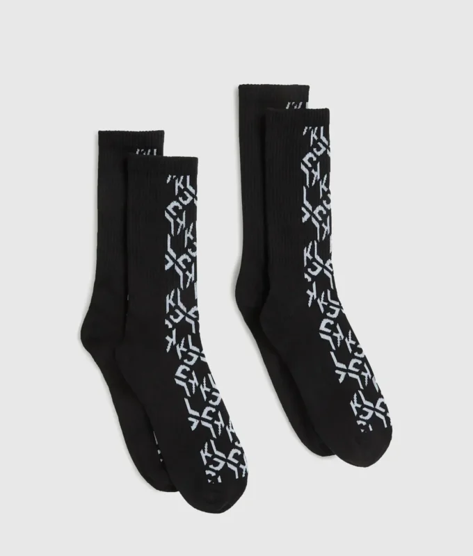 Monogram çoraplar – 2’li paket Monogram çoraplar – 2’li paket