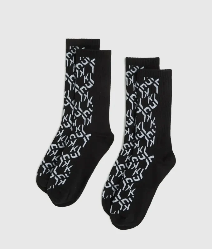 Monogram çoraplar – 2’li paket Monogram çoraplar – 2’li paket