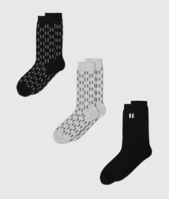Monogram çoraplar – 3’lü paket