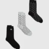 Monogram çoraplar – 3’lü paket Monogram çoraplar – 3’lü paket