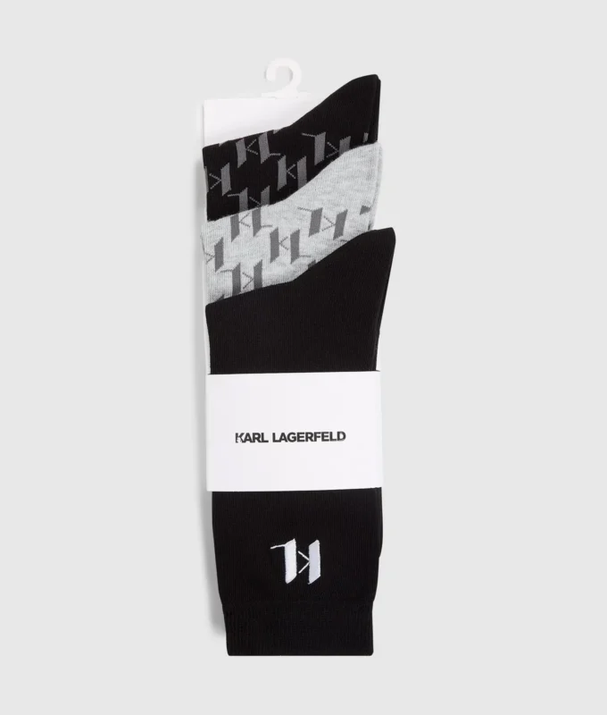 Monogram çoraplar – 3’lü paket Monogram çoraplar – 3’lü paket