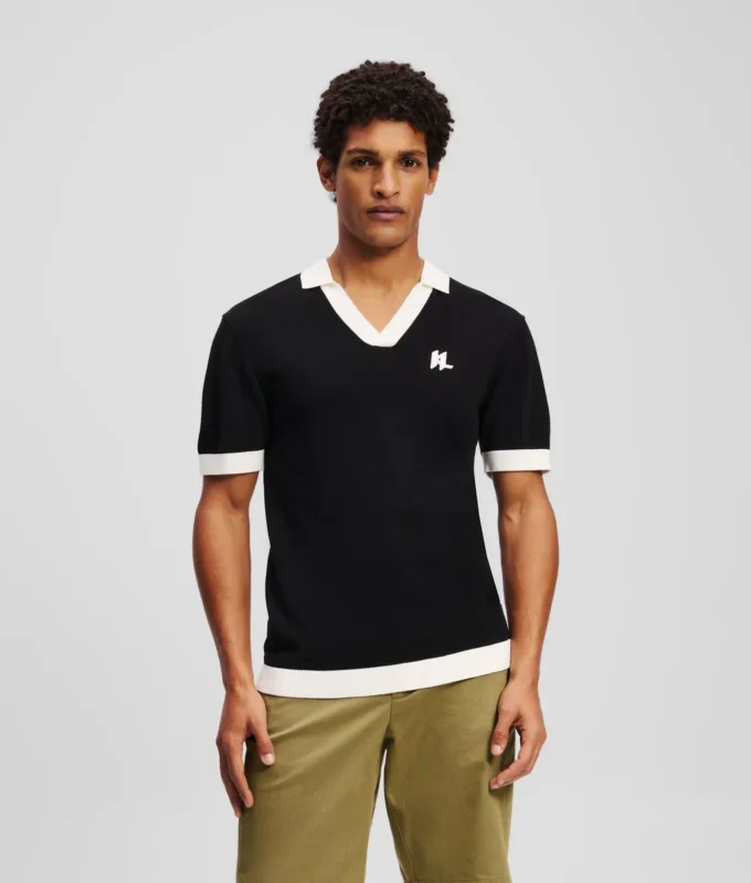 MONOGRAM ÖRGÜ POLO GÖMLEK MONOGRAM ÖRGÜ POLO GÖMLEK