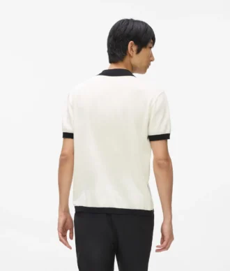 Monogram örgü polo gömlek Monogram örgü polo gömlek