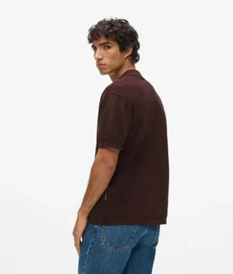 Monogram örgü polo gömlek Monogram örgü polo gömlek