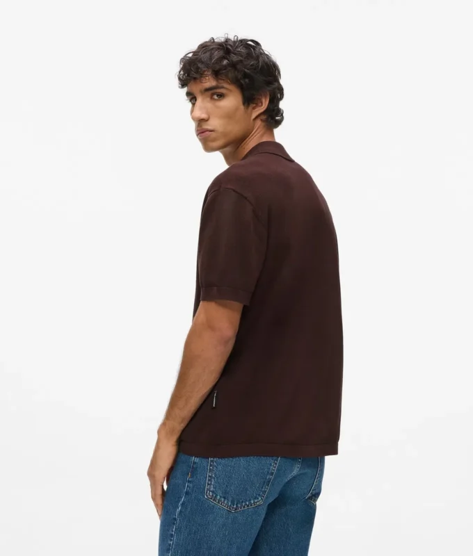 Monogram örgü polo gömlek Monogram örgü polo gömlek