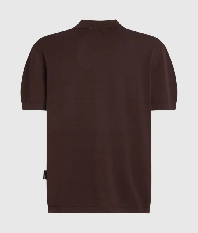 Monogram örgü polo gömlek Monogram örgü polo gömlek