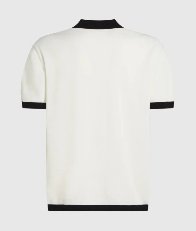 Monogram örgü polo gömlek Monogram örgü polo gömlek