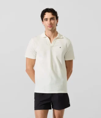 Monogram rozetli polo gömlek Monogram rozetli polo gömlek