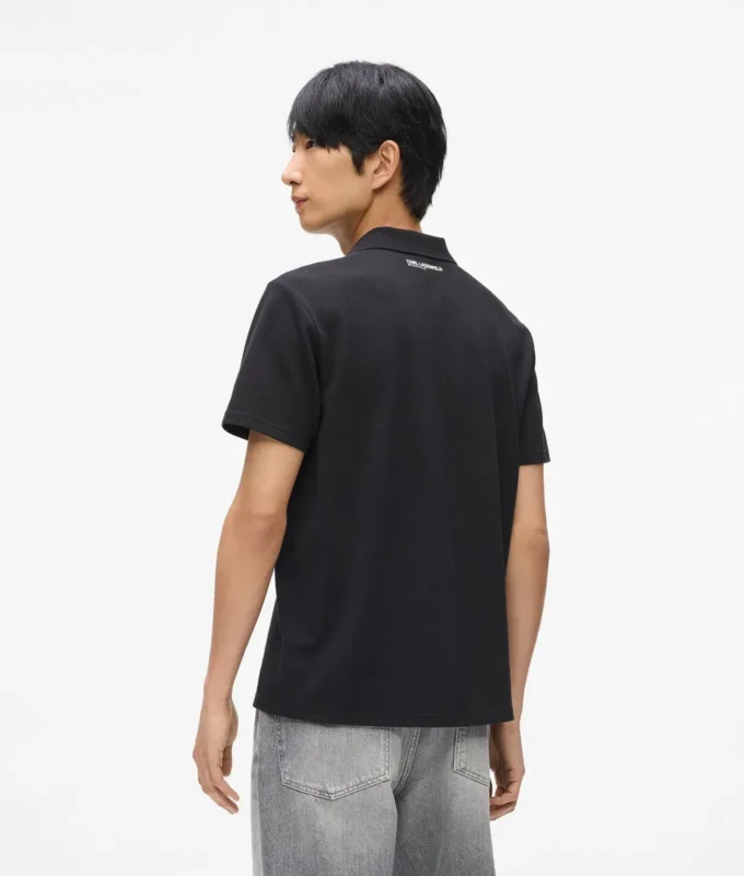 Monogram rozetli polo gömlek Monogram rozetli polo gömlek