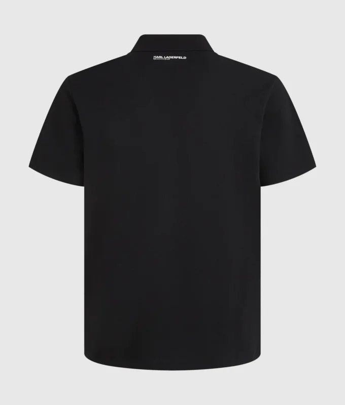 Monogram rozetli polo gömlek Monogram rozetli polo gömlek