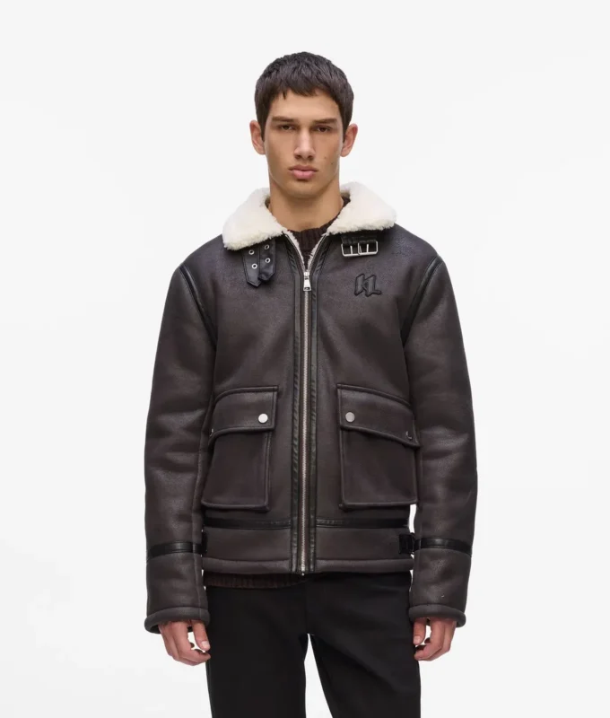 Monogram shearling ceket Monogram shearling ceket