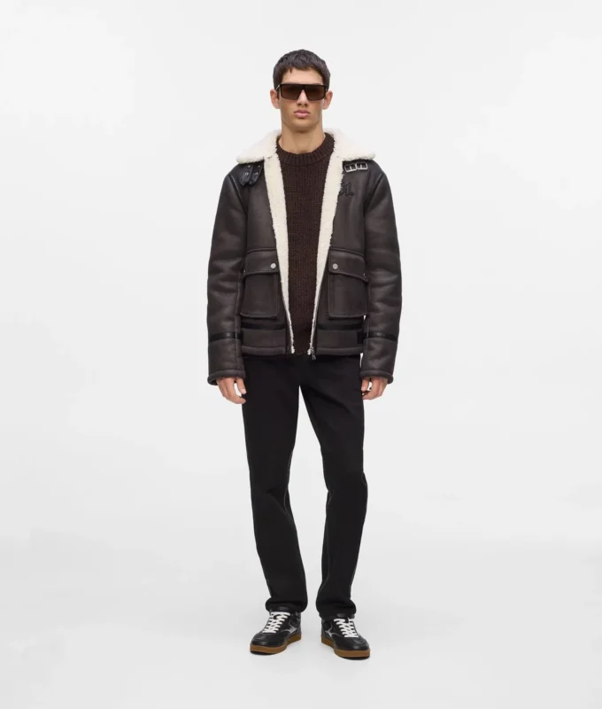Monogram shearling ceket Monogram shearling ceket