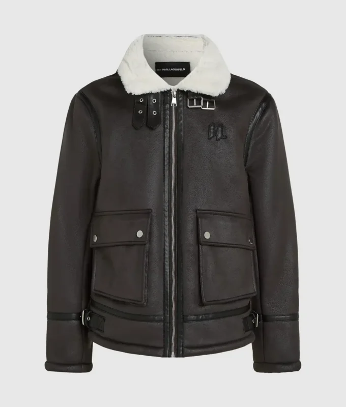 Monogram shearling ceket Monogram shearling ceket