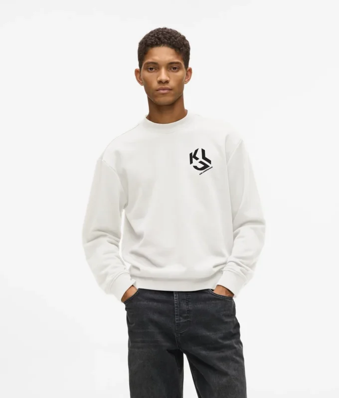 Monogram yamalı sweatshirt Monogram yamalı sweatshirt
