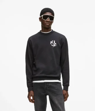 Monogram yamalı sweatshirt
