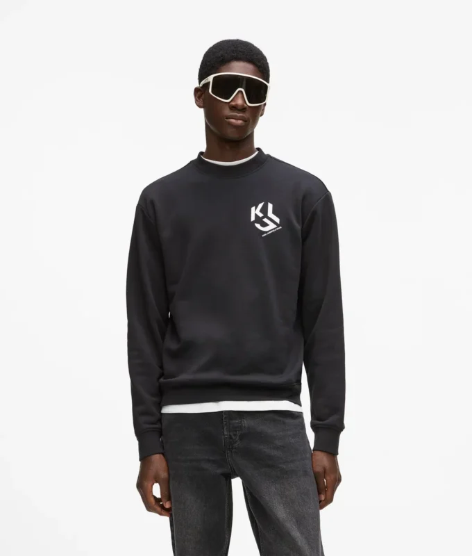 Monogram yamalı sweatshirt Monogram yamalı sweatshirt