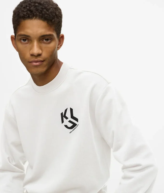 Monogram yamalı sweatshirt Monogram yamalı sweatshirt