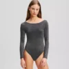 İmza uzun kollu bodysuit İmza uzun kollu bodysuit
