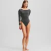 İmza uzun kollu bodysuit İmza uzun kollu bodysuit