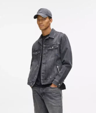 Normal kesim denim ceket
