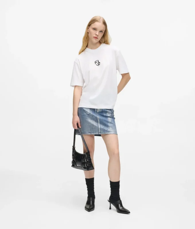 Normal kesim Monogram T-shirt Normal kesim Monogram T-shirt