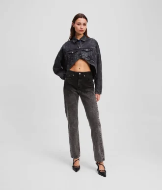 OMBRÉ YÜKSEK BEL DÜZ JEANS