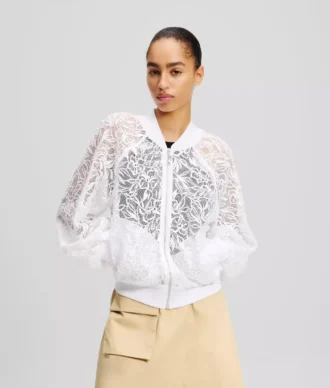 ORCHID EMBROIDERY BOMBER CEKET