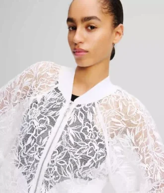 ORCHID EMBROIDERY BOMBER CEKET