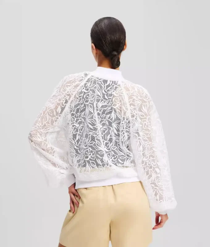 ORCHID EMBROIDERY BOMBER CEKET