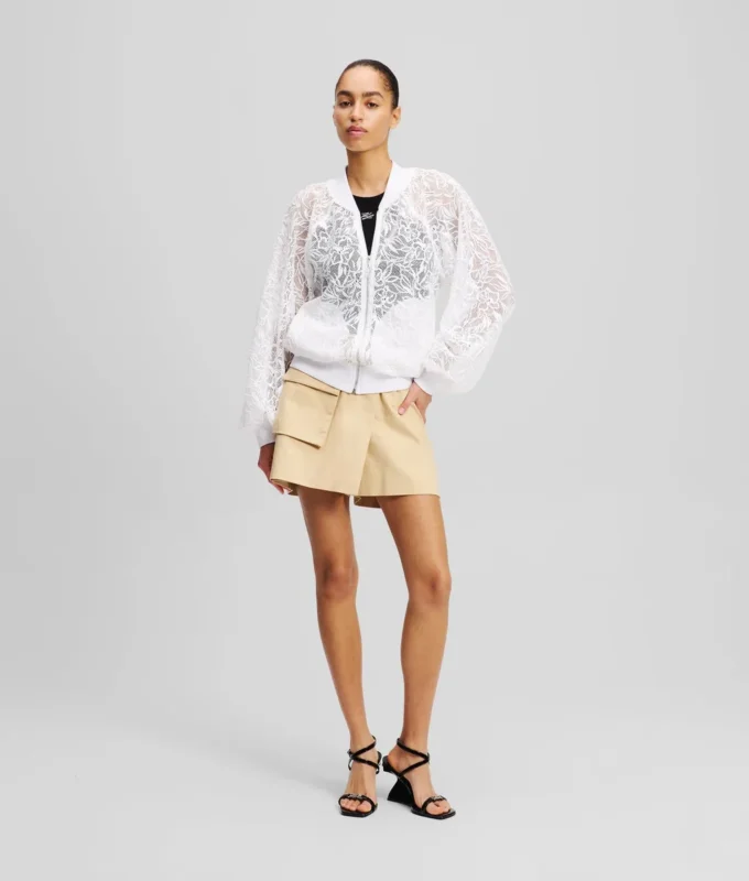 ORCHID EMBROIDERY BOMBER CEKET