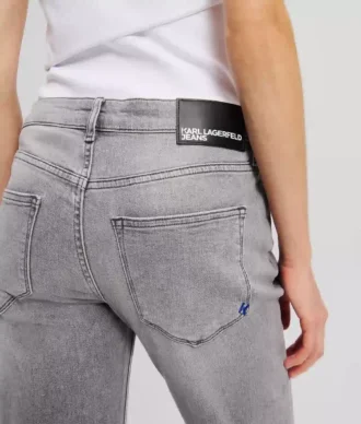 ORTA BEL YARIK UÇLU SLIM JEANS