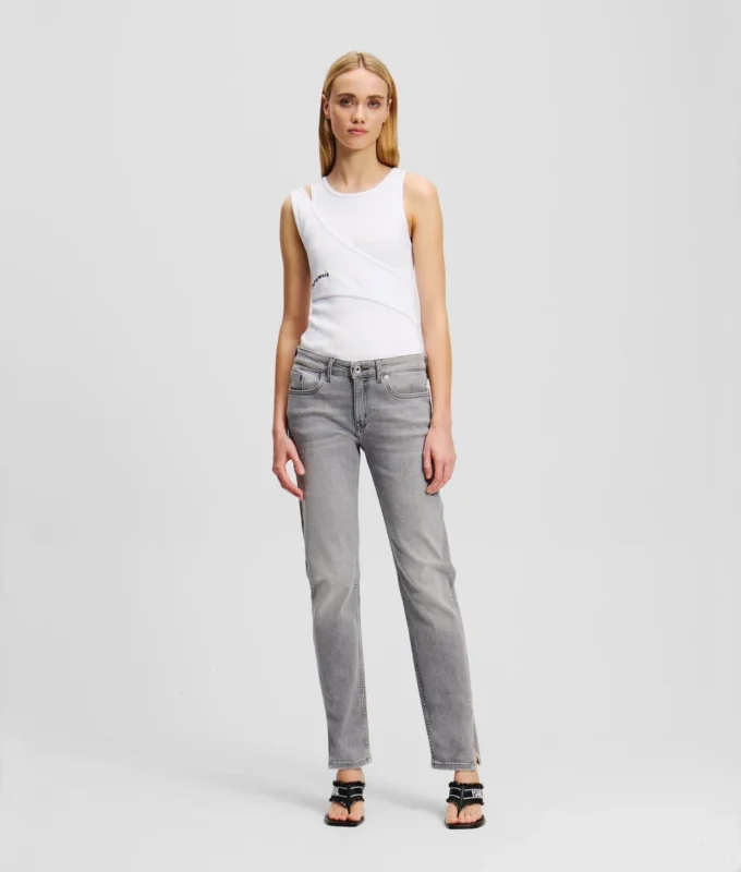 ORTA BEL YARIK UÇLU SLIM JEANS ORTA BEL YARIK UÇLU SLIM JEANS