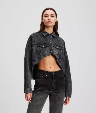 OVERSIZED CROPPED DENIM CEKET OVERSIZED CROPPED DENIM CEKET