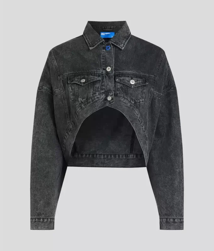OVERSIZED CROPPED DENIM CEKET OVERSIZED CROPPED DENIM CEKET