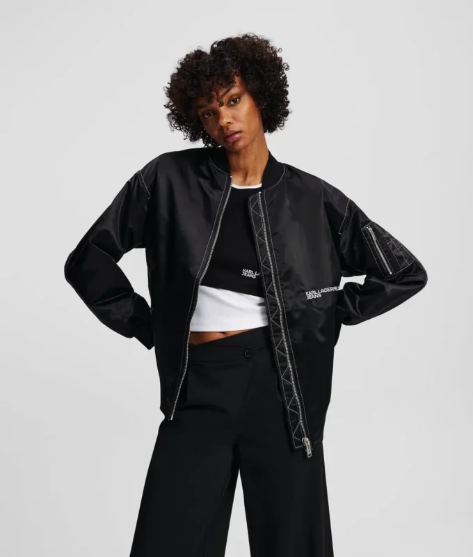 OVERSIZED SATEN BOMBER OVERSIZED SATEN BOMBER