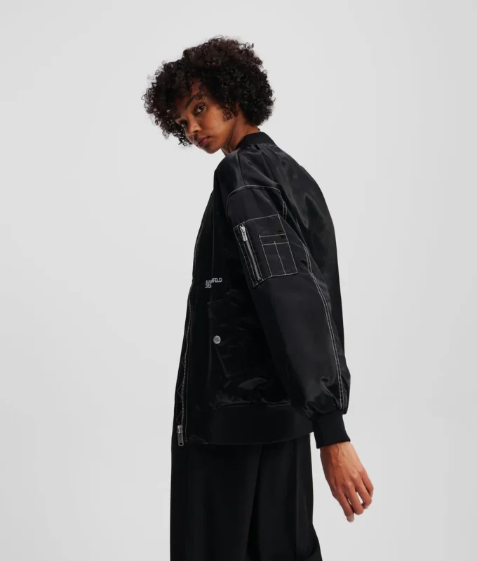 OVERSIZED SATEN BOMBER OVERSIZED SATEN BOMBER