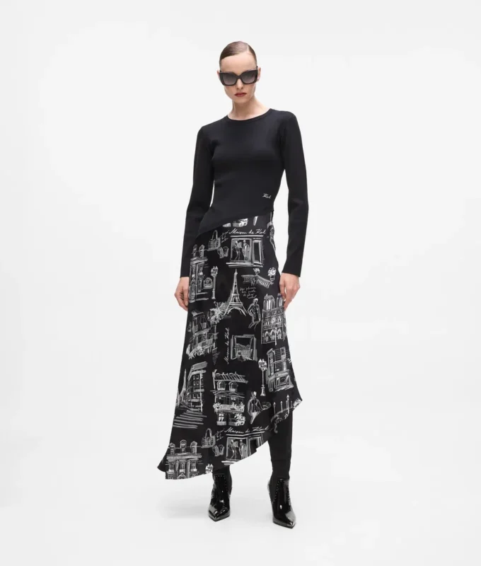 Paris eskiz midi elbise Paris eskiz midi elbise