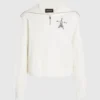 Paris eskizli yarım fermuarlı sweatshirt Paris eskizli yarım fermuarlı sweatshirt