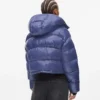 Parlak, kutu kesim puffer ceket Parlak, kutu kesim puffer ceket